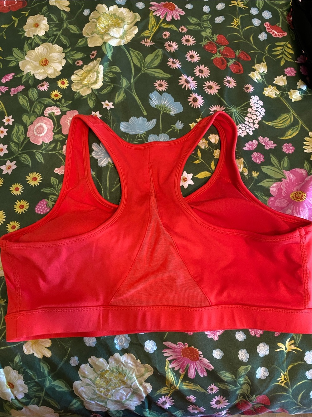 Reebok Red Racerback Sports Bra - Picture 2 of 2